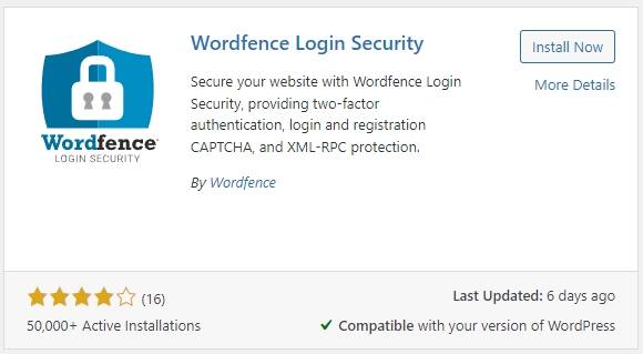 wordpress security 2FA